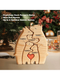This Personalized Wooden Bears Family Puzzle is the perfect addition to any home decor, bringing a charming and unique touch to any room. Not only is it a great decorative piece, but it also makes for a thoughtful and customizable gift for any occasion. Made with high-quality wood, this puzzle is both durable and visually appealing.