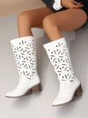 Introducing Western Chic: Embroidered Chunky Heel <a href="https://canaryhouze.com/collections/women-boots" target="_blank" rel="noopener">Boots</a> for the Fashionable Woman. These stylish boots combine western flair with a trendy chunky heel for a versatile and fashion-forward look. Crafted with beautiful embroidered details, they are perfect for adding a touch of sophistication to any outfit. Elevate your style with these must-have boots.