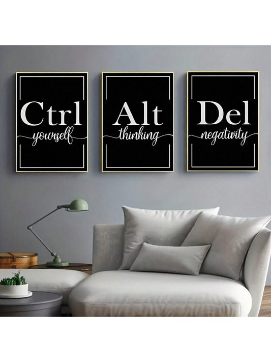 "Add inspiration to your home decor with our Positive Thinking Canvas Poster Set. Featuring a collection of inspiring quotes, this wall art encourages a positive mindset and promotes a happier, more fulfilling life. Made with high-quality canvas material, this set is a must-have for any home."