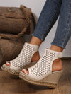 Elevate your style with our Woven Straps Beaded Toe Ring Platform Wedge <a href="https://canaryhouze.com/collections/women-canvas-shoes" target="_blank" rel="noopener">Sandals</a>. These fashionable slingback sandals boast a unique woven strap design adorned with delicate beads. The platform wedge offers both height and stability, while the toe ring adds a touch of elegance. Step out in luxury and comfort.