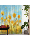 Chic Printed Shower Curtain With Plastic Hooks - Waterproof & Machine Washable Bathroom Divider