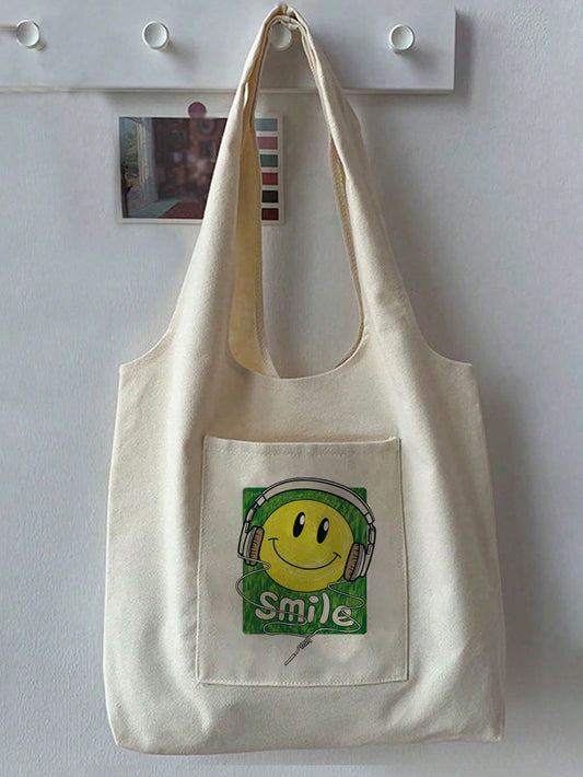 Introducing the Chic and Smiley <a href="https://canaryhouze.com/collections/canvas-tote-bags" target="_blank" rel="noopener">Canvas Tote Bag</a>: the perfect shopping companion for women. This stylish and durable tote boasts ample space for all your essentials, making it an ideal choice for everyday use. With its chic design and sturdy canvas material, this bag is the perfect blend of fashion and functionality.