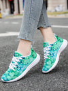 Lucky Charm: Women's Four Leaf Clover Sneakers - Lightweight, Fashionable, and Versatile