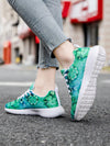 Lucky Charm: Women's Four Leaf Clover Sneakers - Lightweight, Fashionable, and Versatile