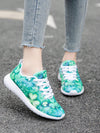 Lucky Charm: Women's Four Leaf Clover Sneakers - Lightweight, Fashionable, and Versatile