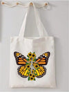 Blooming Beauties Art Print Tote Bag: Lightweight Canvas Shoulder Bag