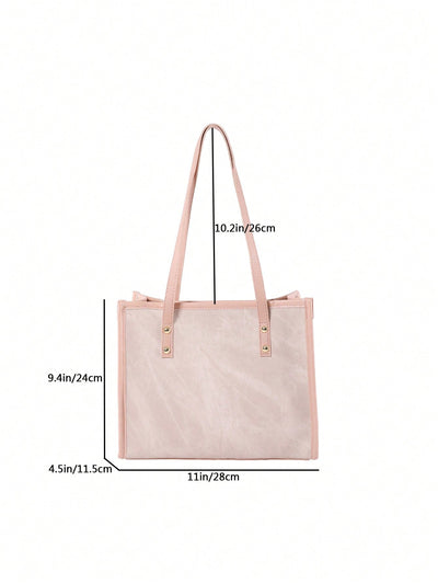 Chic and Spacious: Vintage-Style Tote Bag for Busy Women