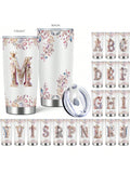 This Personalized Baroque Style Alphabet Insulated Coffee <a href=