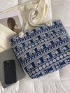 Chic Canvas Tote: Stylish New Arrival with Rope Handle & Spacious Design