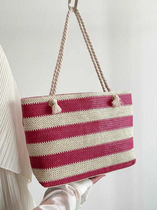Expertly crafted for summer style, this Chic Color Block <a href="https://canaryhouze.com/collections/canvas-tote-bags" target="_blank" rel="noopener">Tote</a> is a must-have for women. Its vibrant color block design adds a touch of sophistication, while the spacious interior is perfect for carrying all your essentials. With high-quality materials, this tote is durable and fashionable.