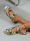 Women's Fashionable Floral Printed Flat Sandals - 2024 New Arrival Collection