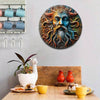 2D Round Metal Painting: Unique Decor for Home, Bar, Club, Cafe - 20cm Diameter