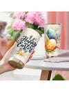 Easter Themed Stainless Steel Insulated Tumbler - Rabbit & Flower Watercolor Illustration - Perfect Easter Gift for Friends