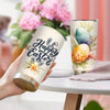 Easter Themed Stainless Steel Insulated Tumbler - Rabbit & Flower Watercolor Illustration - Perfect Easter Gift for Friends