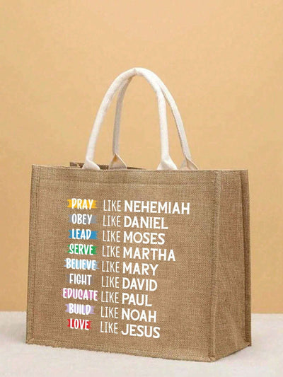 Love Like Jesus Linen Tote Bag - Perfect Gift for Teacher Appreciation Day and More!