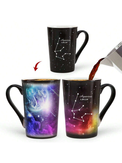 Zodiac Magic: Aquarius Heat Changing Constellation Mug - Perfect Holiday Gift!