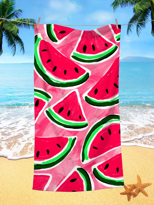 Experience the ultimate beach towel with our Ultra Fine Fiber Watermelon Beach Towel. Made from high-quality materials, it's designed to keep you dry and stylish on all your summer adventures. Say goodbye to bulky towels and hello to easy, lightweight and absorbent. Enjoy comfort and convenience like never before.