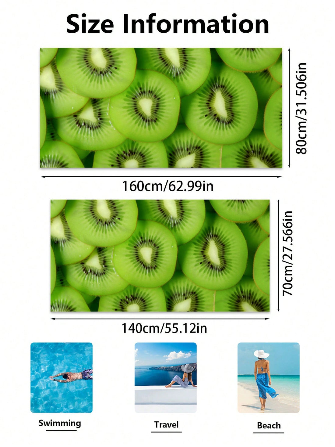 This Kiwi Delight <a href="https://canaryhouze.com/collections/towels" target="_blank" rel="noopener">Beach Towel</a> is the perfect companion for all your water adventures. Its soft and absorbent material makes it ideal for swimming, while its compact design makes it a must-have for any vacation or travel. Plus, its quick-drying fabric makes it ideal for camping trips, ensuring you're always comfortable and dry.