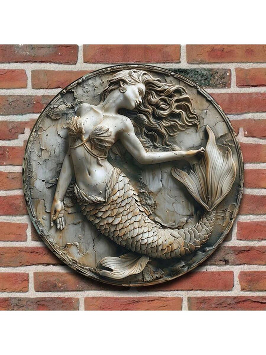 Elevate your <a href="https://canaryhouze.com/collections/wooden-arts" target="_blank" rel="noopener">home decor</a> with our Mermaid Magic themed round wooden plaque. Crafted with precision and attention to detail, this stylish plaque adds a touch of whimsy and charm to any room. Its high-quality wooden material ensures long-lasting durability.&nbsp;