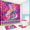 Colorful Fish Scale Tail Bathroom Accessory Set: Shower Curtain, Rugs, and More!