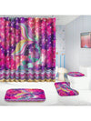 Colorful Fish Scale Tail Bathroom Accessory Set: Shower Curtain, Rugs, and More!