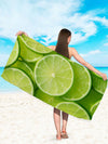 Juicy Lemon Paradise: Quick-Drying Microfiber Beach Towel for Swimming, Vacation, Travel & Camping