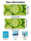 Juicy Lemon Paradise: Quick-Drying Microfiber Beach Towel for Swimming, Vacation, Travel & Camping