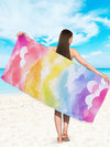 Colorful Cloud Pattern Beach Towel: Your Perfect Travel Companion!