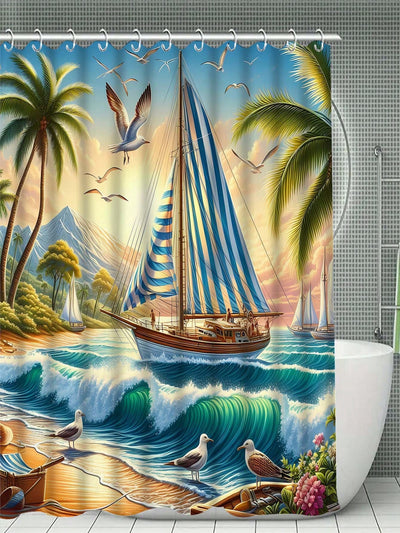 Underwater Beauty Shower Curtain: Get Hooked on Oceanic Creatures