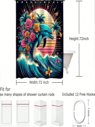 Underwater Beauty Shower Curtain: Get Hooked on Oceanic Creatures