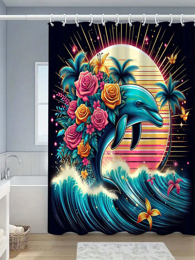 Underwater Beauty Shower Curtain: Get Hooked on Oceanic Creatures