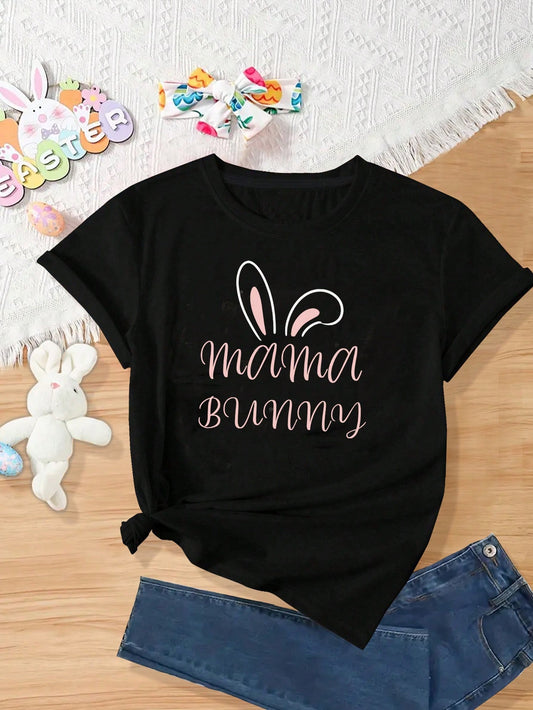 Introducing our Easter Bunny Mama <a href="https://canaryhouze.com/collections/tshirt" target="_blank" rel="noopener">Tee</a>, the perfect blend of casual and stylish for moms this Spring and Summer. Made with high-quality materials, this top features a cute Easter bunny design that will bring a touch of fun to any outfit. Elevate your mom style with this must-have tee.