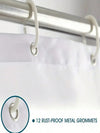 Fluttering Beauty: Creative Butterfly Pattern Shower Curtain with Hooks for Bathroom Decoration