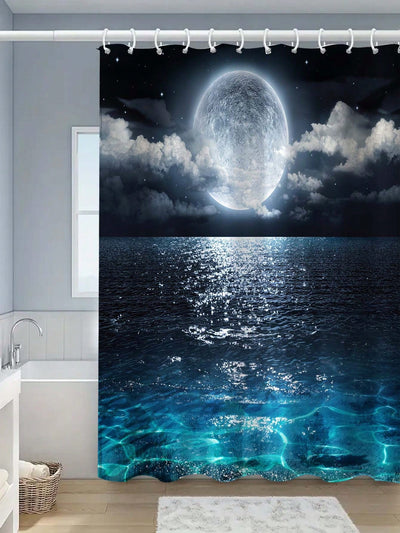 Starry Sky Printed Shower Curtain: Transform Your Bathroom Into a Celestial Oasis