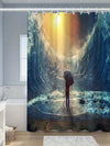 Starry Sky Printed Shower Curtain: Transform Your Bathroom Into a Celestial Oasis