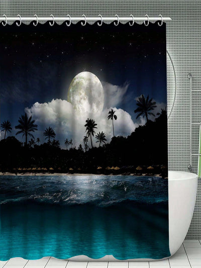 Starry Sky Printed Shower Curtain: Transform Your Bathroom Into a Celestial Oasis