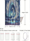 Starry Sky Printed Shower Curtain: Transform Your Bathroom Into a Celestial Oasis