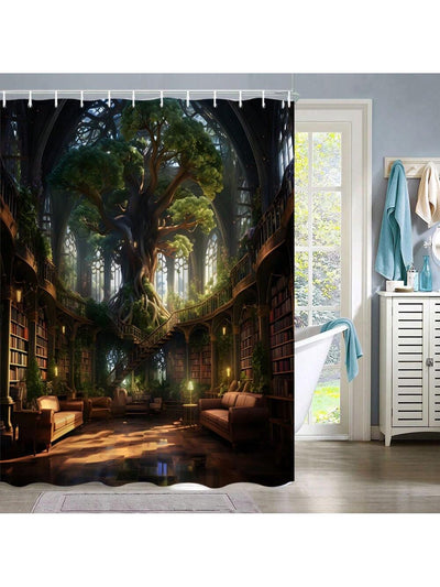 Enchanted Library Shower Curtain - Add a touch of Magic to Your Bathroom!