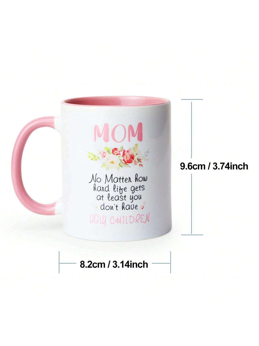 This white coffee <a href="https://canaryhouze.com/collections/mug" target="_blank" rel="noopener">mug</a> with lid makes for a humorous and practical gift for moms. The bold, printed text "No Matter What Ugly Children" adds a playful touch, while the lid keeps drinks warm and spill-free. Perfect for any coffee-loving mom who knows the joys (and challenges) of raising children.