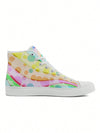 Stylish and Comfortable Women's Colorful Polka Dot Outdoor Canvas Sneakers