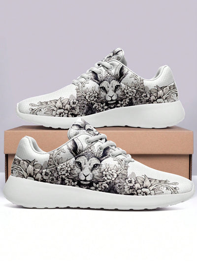 Stay comfortable and stylish with our Rabbit and Flower Patterned Women's Outdoor Sport <a href="https://canaryhouze.com/collections/women-canvas-shoes" target="_blank" rel="noopener">Shoes</a>. These soft and flexible shoes provide support and durability for all your outdoor activities. The unique rabbit and flower pattern adds a touch of fun to your active lifestyle.