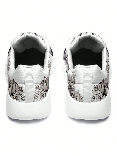 Rabbit and Flower Patterned Women's Outdoor Sport Shoes: Soft, Comfortable, and Stylish