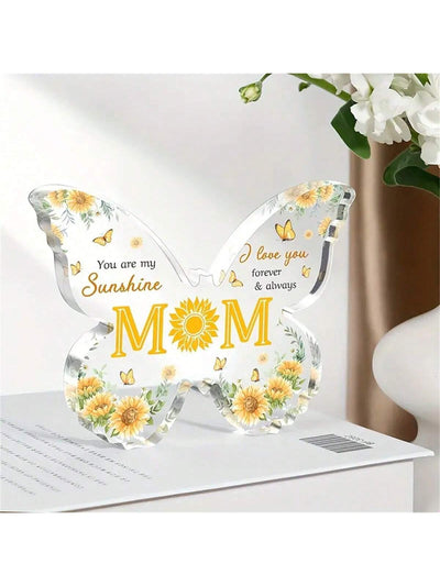 Exquisite Butterfly Acrylic Plaque: A Thoughtful Gift for Mom