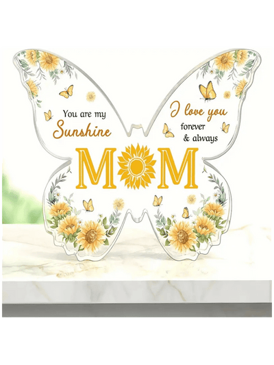 Exquisite Butterfly Acrylic Plaque: A Thoughtful Gift for Mom