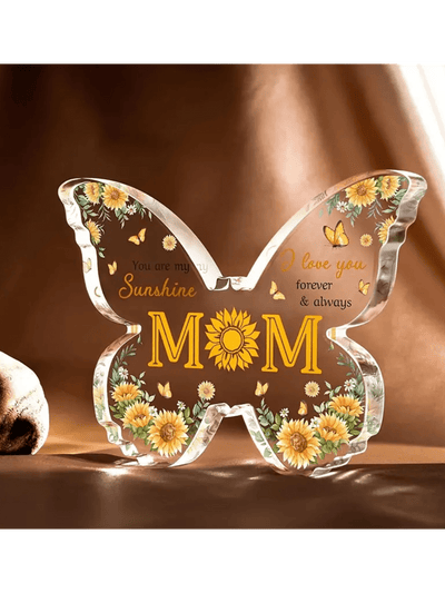 Exquisite Butterfly Acrylic Plaque: A Thoughtful Gift for Mom