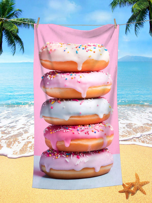Experience sweet dreams on your next beach trip with our Donut Pattern Microfiber <a href="https://canaryhouze.com/collections/towels" target="_blank" rel="noopener">Beach Towel</a>. Made from soft and absorbent microfiber, it's perfect for swimming, vacations, travel, and camping. Stay stylish while staying dry with our fun and functional towel.
