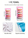 Sweet Dreams: Donut Pattern Microfiber Beach Towel for Swimming, Vacation, Travel, and Camping