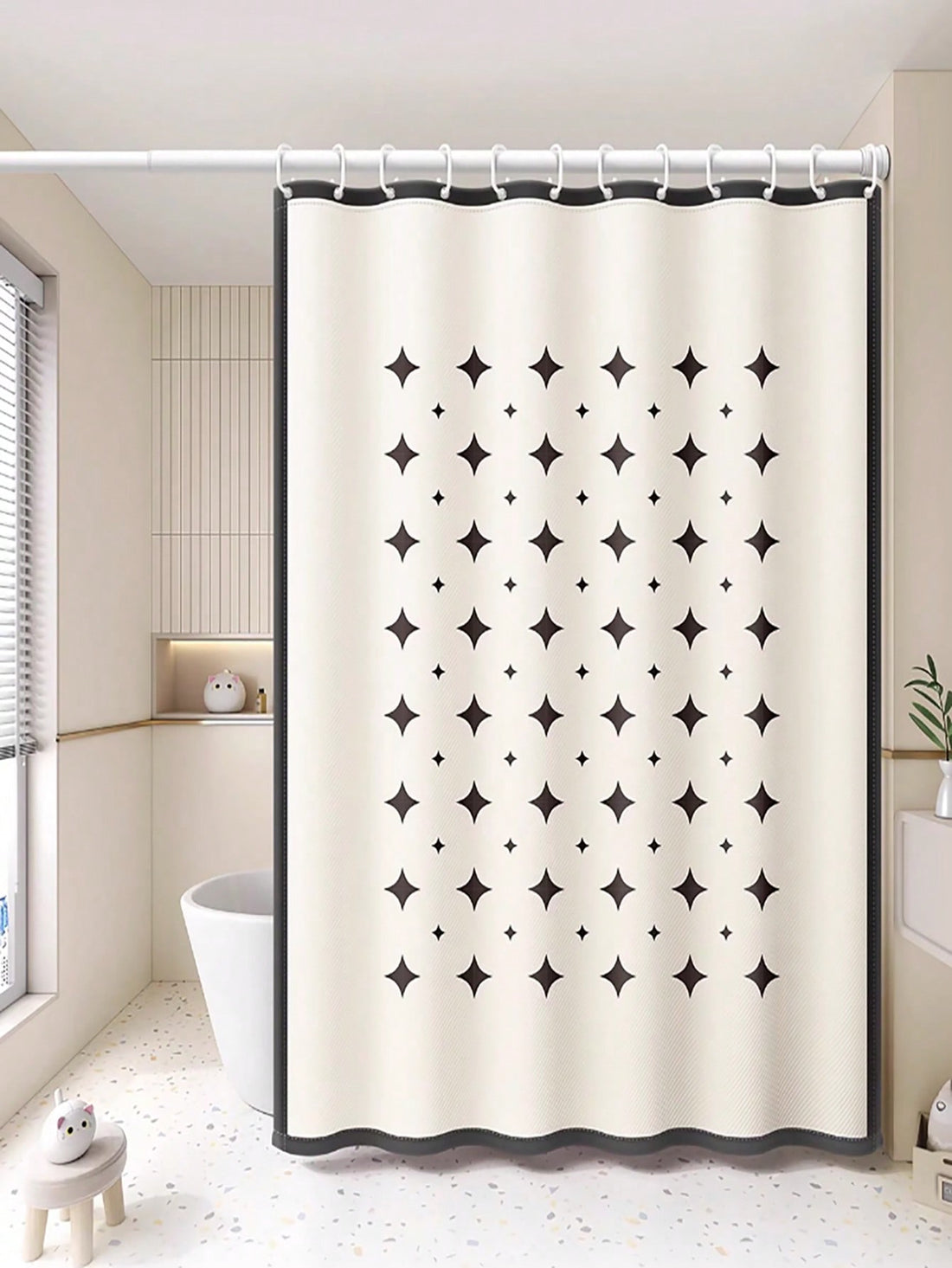 Transform any outdoor or kitchen space into a stylish oasis with our Chic Minimalist Geometric <a href="https://canaryhouze.com/collections/shower-curtain" target="_blank" rel="noopener">Shower Curtain</a>. Made from durable and waterproof material, this curtain adds a touch of elegance while creating separation and privacy. Enjoy the benefits of a unique and functional addition to your home