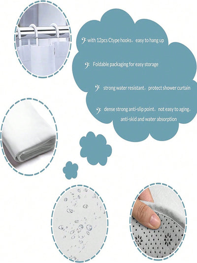 Complete Bathroom Decor Set: Waterproof Shower Curtain, Toilet Covers, Bath Mats, and More!