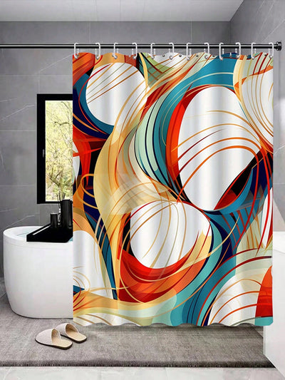 Complete Bathroom Makeover Set: Waterproof Shower Curtain, Toilet Covers, Bath Mats & More!